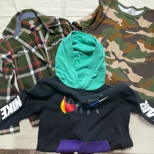 New Mix Black and Teal Hoodie